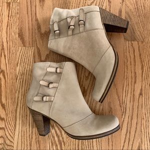 Tan Anthropologie ankle boot- Holding Horses